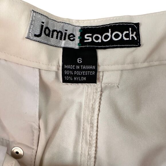 Jamie Sadock ~ Ivory Shorts ~ Poly/Nylon Blend ~ size 6 ~High rise/high waisted - Picture 5 of 11